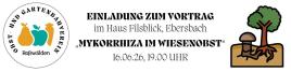 Einladung zum Vortrag